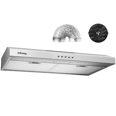 30 In Under Cabinet Range Hood 3-Prong Plug Stainless Steel LED Mesh Filters • $99.89