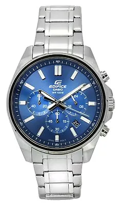 Casio Edifice Standard Blue Dial Sports Quartz 100M Men's Watch EFV-650D-2A • $157.79