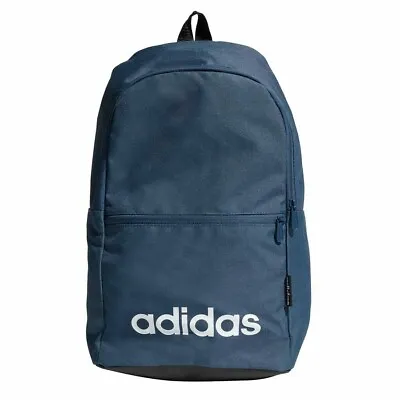 $34.95 • Buy Adidas Linear Classic Daily 20L Backpack/Bag W27xH46xD16cm Blue/White FREE SHIP