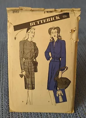 Vintage BUTTERICK Unprinted SEWING PATTERN #2982 ~ LUMBERJACKET SUIT • $16.50