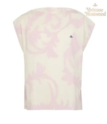 Vivienne Westwood  PILLOW CASE  T-Shirt Pink Leaves/Tobacco Calico/ Jersey L • £65