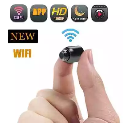 1080P HD Wireless MINI CCTV WiFi IP Camera Spy CAM Home Security W/ 64GB TF Card • £18.89