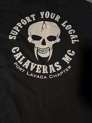 Calaveras Motorcycle Club Support Shirt Size Medium Old School Outlaw Biker • $10.89