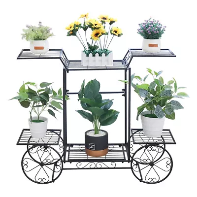 Sofa Side Plant Stand Flower Pot Rack Metal Corner Shelf For Living Room Bedroom • $36.96