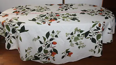 Williams - Sonoma White Multicolor Cotton Tablecloth 90 X 90 • $35