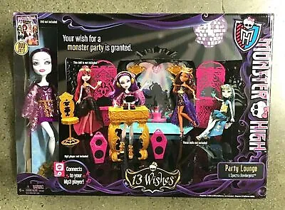  Monster High 13 Wishes Spectra Vondergeist Party Lounge Playset NEW • $78.40
