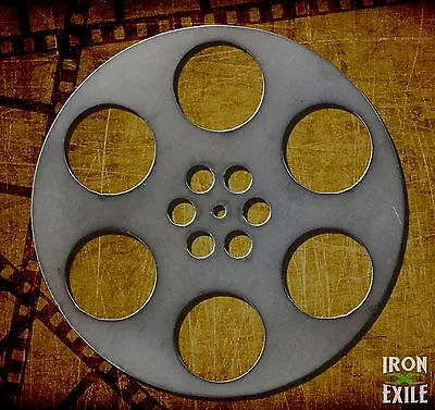 $21 • Buy Movie Reel Metal Wall Art Decor Vintage Theater Room Sign Vacation Home Cabin