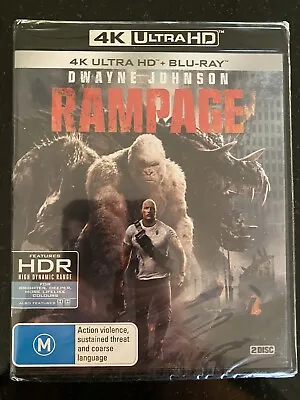 Rampage****4k Ultra Hd Blu-ray****region Free****new & Sealed • $24.95