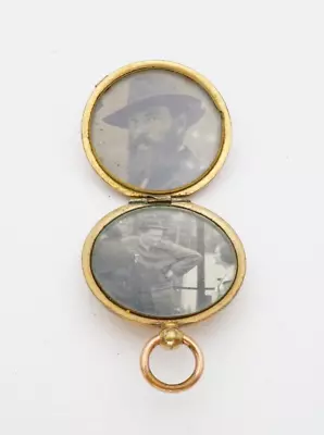 Vintage Gold Filled Locket Pendant Photo READ • $71.99