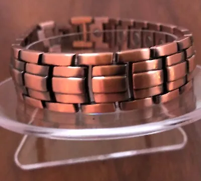 Antique Copper Magnetic Link Bracelet Arthritis Pain Relieve Bracelet Superb • $15.90