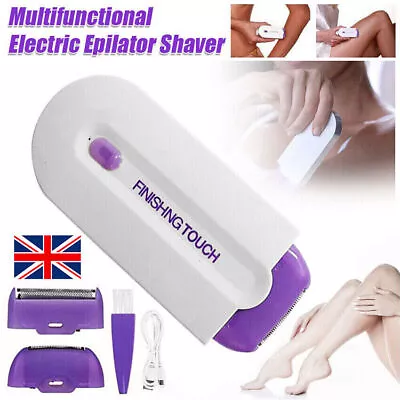 Women's Painless Hair Removal Kit Laser Touch Hair Remover USB Charging Shaver • £5.89