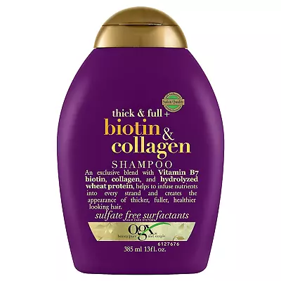 Thick & Full + Biotin & Collagen Volumizing Shampoo For Thin Hair Thickening Sh • $6.49