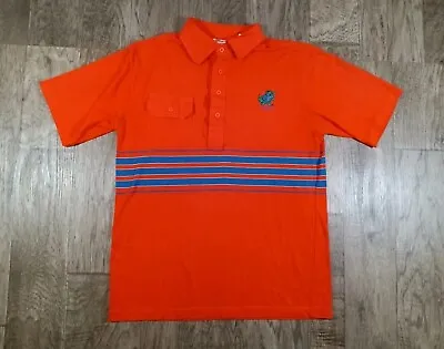 Vintage Florida Gators Polo Nutmeg Mills Shirt Men's Size Large Orange & Blue • $13.20