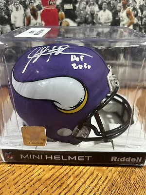 Steve Hutchinson Signed Minnesota Vikings Mini Helmet (Beckett)  HOF 2020 • $69.99