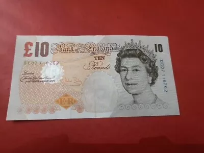 Bank Of England Old £10 Pounds1990s Wide Thread P-379aUNC Queen Elizabeth  • £16