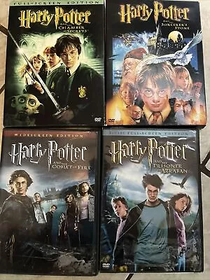 Harry Potter Series Movie Collection DVD Set Lot Of 4Bundle PRE-OWNED • $6