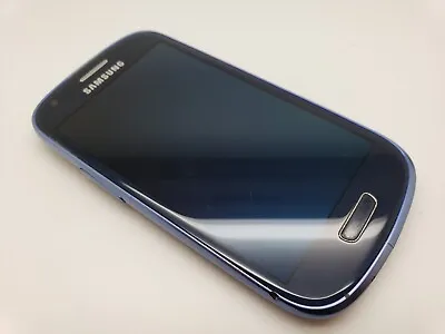 Great Condition Unlocked Samsung Galaxy S3 Mini GT-i8190 Blue Smartphone 3POSTUK • £24.40