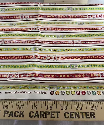 Vintage Fabric Dog Park By Sarah Frederking For Studio E #2935-88 Hearts & Star • $14.95