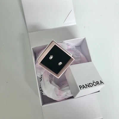 $35 • Buy New In Gift Box Pandora Sterling Silver Earrings Studs