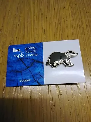 Rspb Pin Badge Badger • £3.50