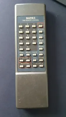 Genuine Original Matsui 1436 Tv Remote Control • £4.50
