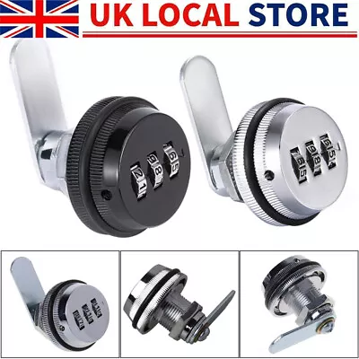 3 Digital Code Combination Cam Lock Furniture Post Mail Box Cabinet Locker 1/2x • £12.74