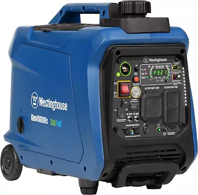 4000 Peak Watt Super Quiet Dual Fuel Portable Inverter Generator Remote Electri • $1048.87