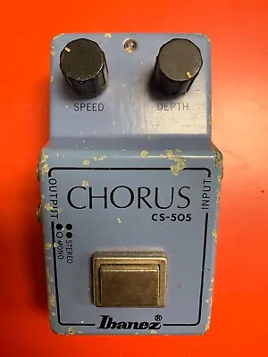 Vintage Early 80s Ibanez CS-505 Stereo Chorus Effects Pedal Free USA Shipping • $350