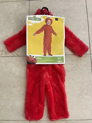 Sesame Street Fuzzy Elmo Toddler Costume - Disguise SP 2T Halloween-Dressup • $24.99