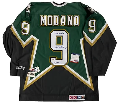 MIKE MODANO SIGNED CCM DALLAS STARS 500th Goal JERSEY PSA/DNA COA LARGE • $749.99