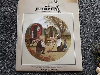 John Clayton Gypsy Caravan Cross Stitch Chart And Thread • £10