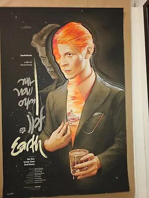 The Man Who Fell To Earth Poster Print Martin Ansin MONDO Bowie 2018 SDCC AP#/50 • £217.16