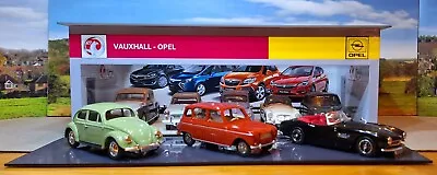 1:43 Scale Ready Made Building Vauxhall Opel Showroom & Forecourt Garage • £30.99
