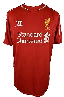 WARRIOR Liverpool 2014-15 Home Football T-Shirt Size L Mens #10 Coutinho • £26.96