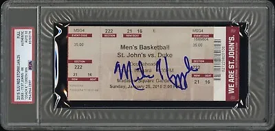 Mike Krzyzewski Coach K Signed 1000th Win Duke Basketball Ticket Psa/dna Auto • $1499.99