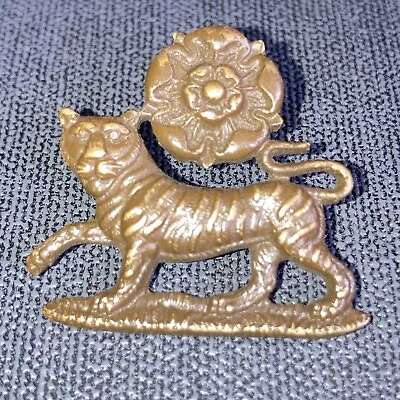 York And Lancaster Regiment FL Brass Other Ranks' Lugged Collar Badge (1745) • £12