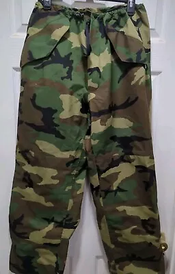 USGI Gore-Tex Military BDU Pants Trousers Cold Weather Woodland Camouflage M REG • $28.90