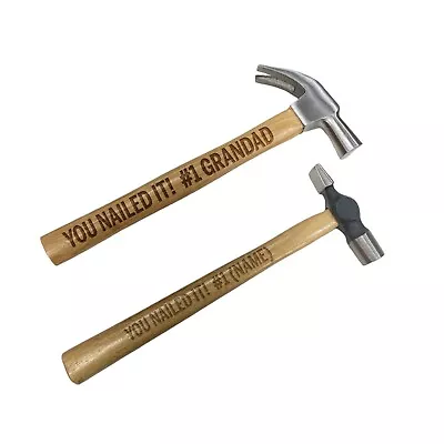 Fathers Day Hammer Personalised Birthday Novelty Dad Daddy Grandad Uncle Gift D3 • £6.40