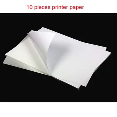 10Pcs A4 Sticker Paper Waterproof Adhesive Label Sheet For Inkjet Laser Printer • $5.85