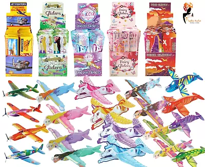 Kids FLYING GLIDERS Toy Planes Birthday Christmas Party Bag Fillers Loot Lot  • £13.57