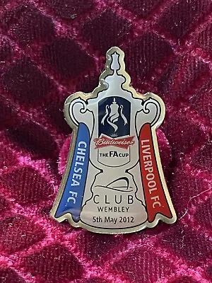 £9.99 • Buy Rare 2012 Fa Cup Final Chelsea V Liverpool “club Wembley” Football Badge Unused