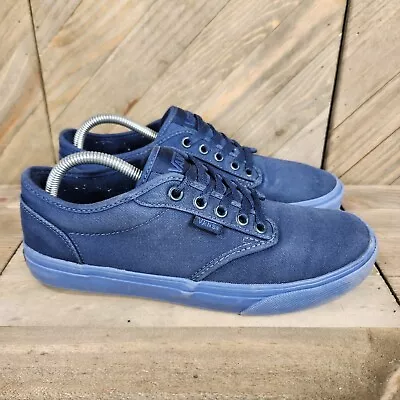 Vans Atwood Athletic Skateboarding Shoes Mens Size 8 Womens Size 9.5 Triple Blue • $19.95