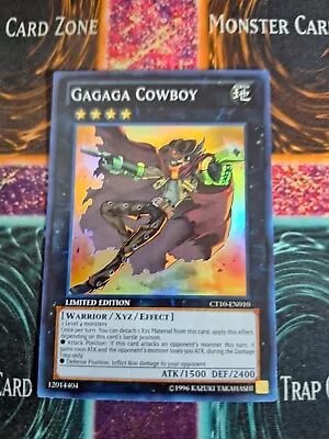 Yu-Gi-Oh! Gagaga Cowboy CT10-EN010 Limited Super Rare Near Mint • $7.50