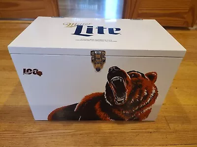 Miller Lite – Chicago Bears NFL Football 100 Years Metal Cooler • $99.99