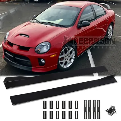 For Dodge Neon SRT4 R/T SXT Side Skirts Splitter Body Kit Parts Extension Gloss • $71.77