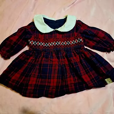 Baby Girls Newborn Billie Faiers Tartan Dress • £3