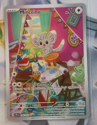 Pokemon TCG - Minccino 182/162 - Illustration  Rare - Temporal Forces - NM/M. • $3.99