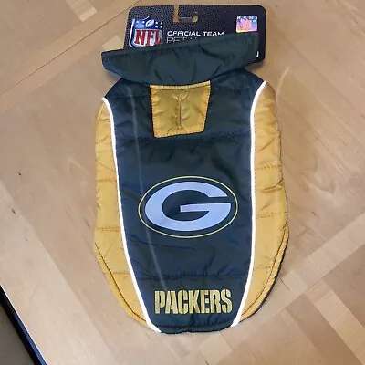 Green Bay Packers Dog Cat Small Puffer Vest Football  • $24.99