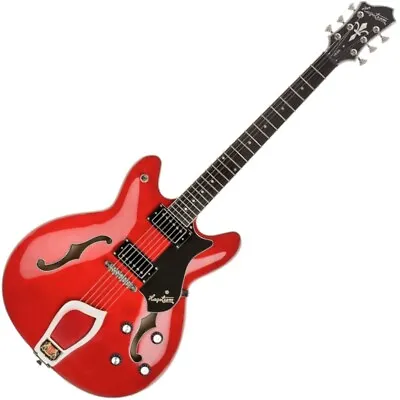 Hagstrom Viking Semi-Hollow Electric Guitar Wild Cherry Transparent Finish • $849.99