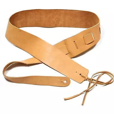 RARE: Authentic Vintage PICKBOY Genuine Veg-Tan Leather Guitar Strap 1970s Japan • $59